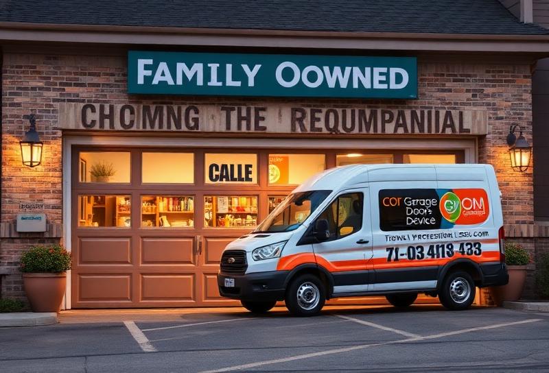 Pembroke Garage Doors family-owned local business with service van