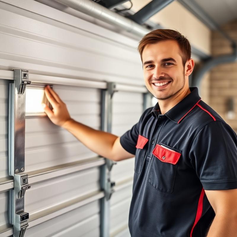 Pembroke Garage Doors professional technician testing garage door safety features